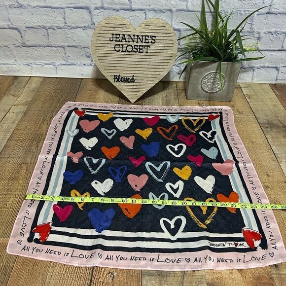 Brighton Color of Love Scarf Design By Tom Clancy 24” - Picture 2 of 6
